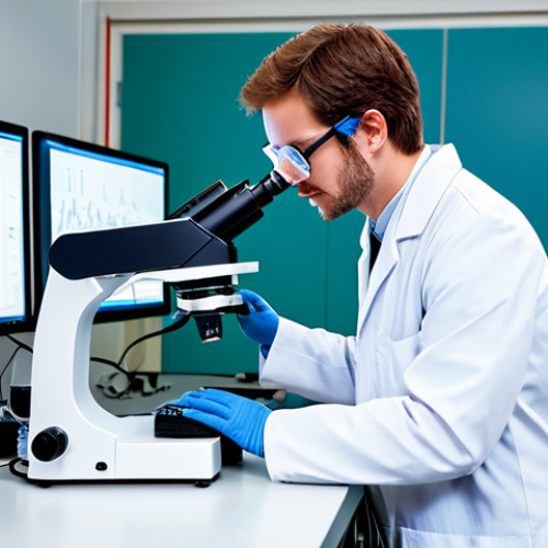 Home 6 Synthetic Biology Lab of the Future**
"A bright, clean, futuristic laboratory filled with scientists collaborating on genetic circuit designs. Microscopes display intricate DNA structures. Robotic arms automate precise tasks. Everyone is wearing appropriate lab coats and safety glasses. The atmosphere is collaborative and innovative. Focus on advanced technology and scientific discovery. safe for work, fully clothed, professional environment, perfect anatomy, well-formed hands, correct proportions, natural pose, high resolution, appropriate content."
**