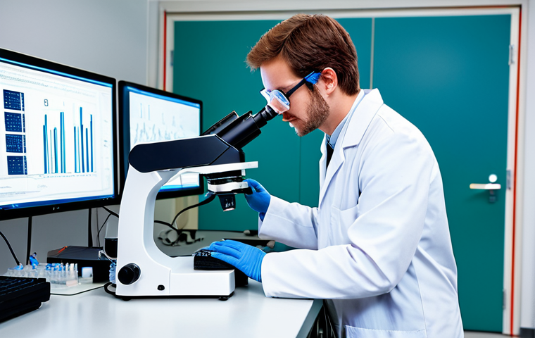 Synthetic Biology Lab of the Future**

"A bright, clean, futuristic laboratory filled with scientists collaborating on genetic circuit designs. Microscopes display intricate DNA structures. Robotic arms automate precise tasks. Everyone is wearing appropriate lab coats and safety glasses. The atmosphere is collaborative and innovative. Focus on advanced technology and scientific discovery. safe for work, fully clothed, professional environment, perfect anatomy, well-formed hands, correct proportions, natural pose, high resolution, appropriate content."

**