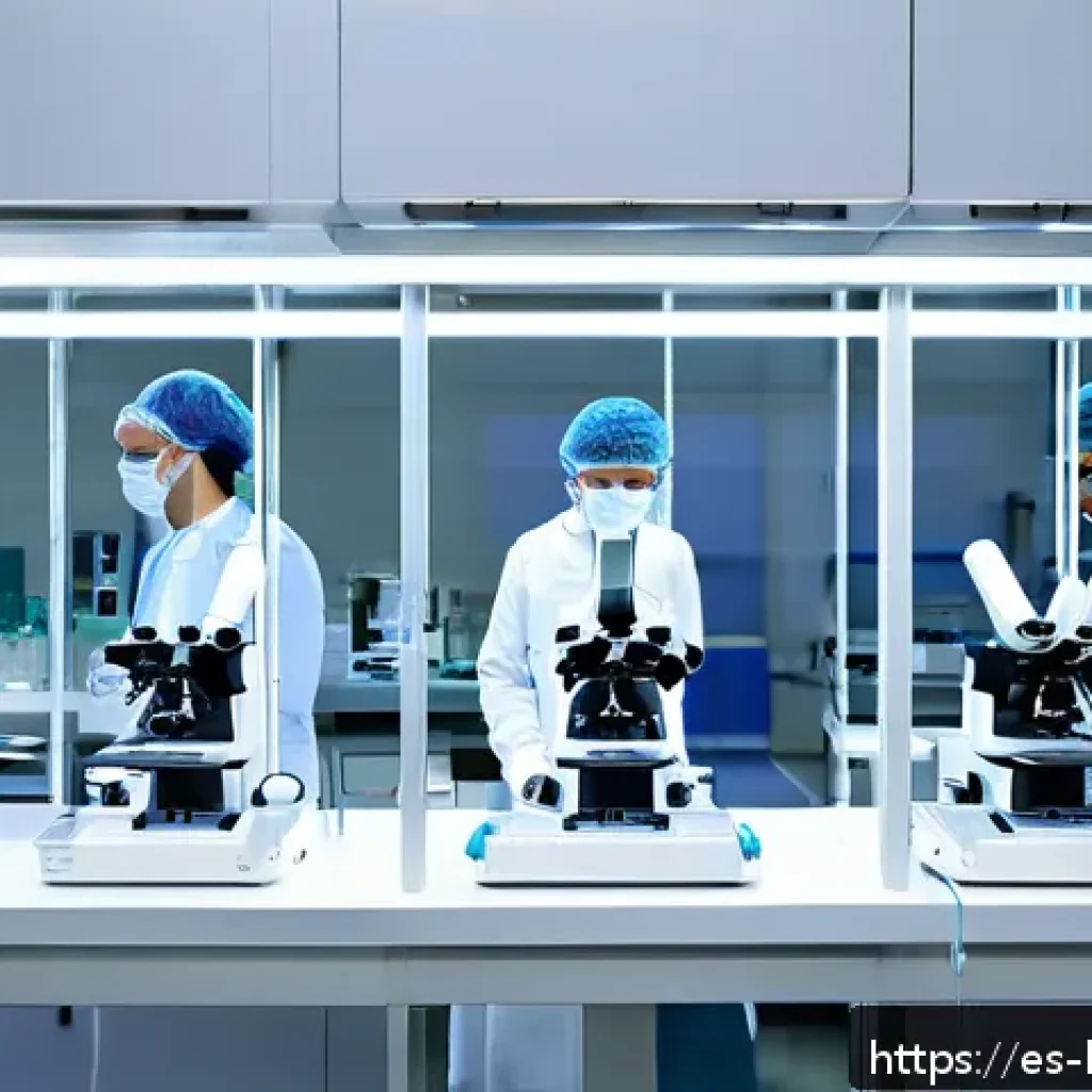 재생의학 최신 동향 - A cutting-edge clinical laboratory in a modern Spanish hospital specializing in autologous stem cell...