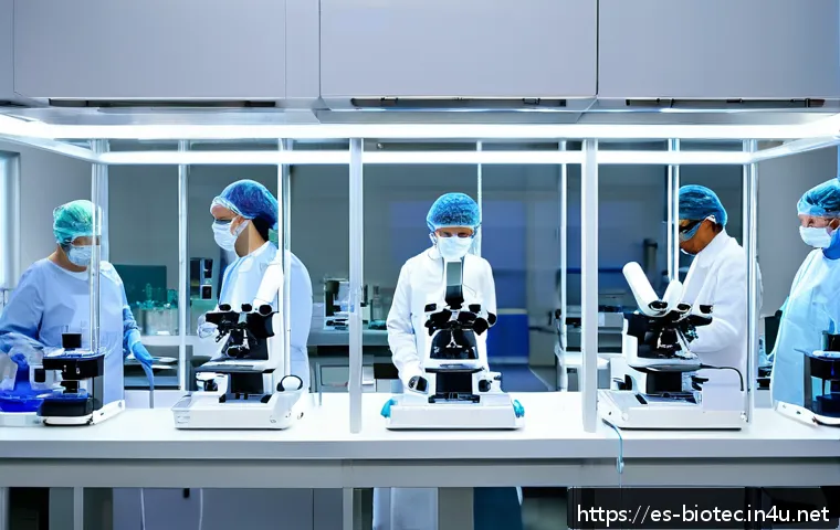 재생의학 최신 동향 - A cutting-edge clinical laboratory in a modern Spanish hospital specializing in autologous stem cell...