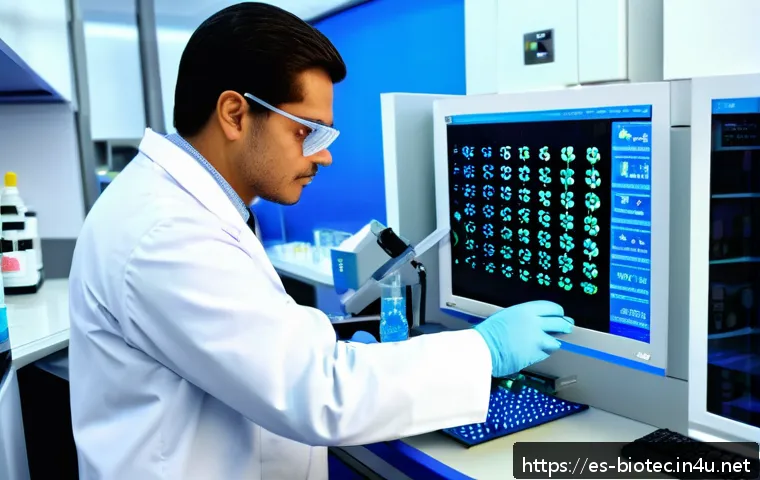 바이오의약품 규제 정책 - A modern pharmaceutical laboratory in Latin America, showcasing scientists in white lab coats and sa...